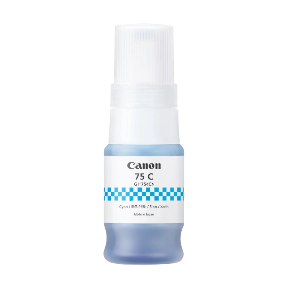 Canon 75 Cyan Inkjet Ink Bottle 40ml view 2